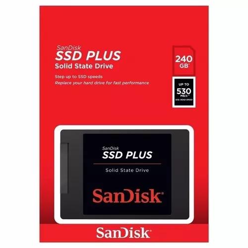 Hd Ssd Sandisk Plus 240gb 530mb/s Sata