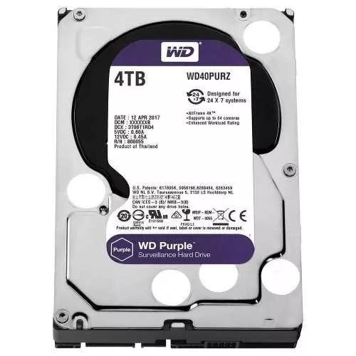 Hd Wd Purple Surveillance Dvr 4tb 64mb Wd40purz