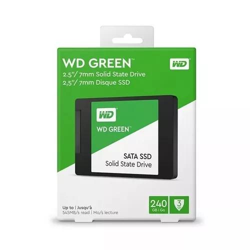 Ssd 240gb Wd Green Leitura 545mb/s Sata 3 Pronta Entrega