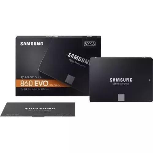 Ssd Samsung 860 Evo 500gb V-nand Sata3 6gb/s 2,5 550mb/s