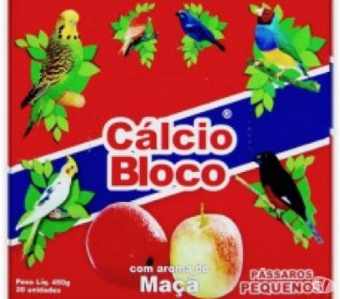 Cálcio bloco para pássaros - Caixa c 20Unid