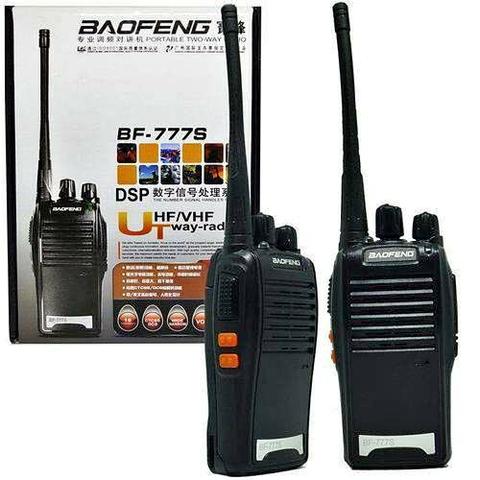 Kit 2 Radios Comunicador Baofeng
