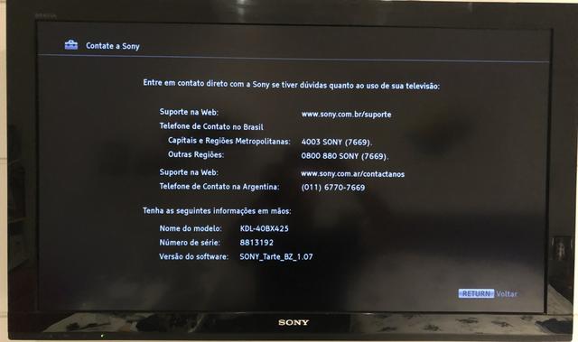 TV Sony BRAVIA 40" - Conversor digital integrado - perfeito