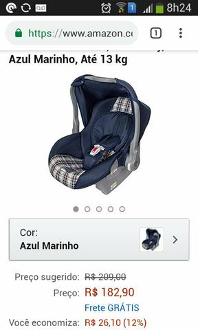 Bebê conforto azul Burigotto