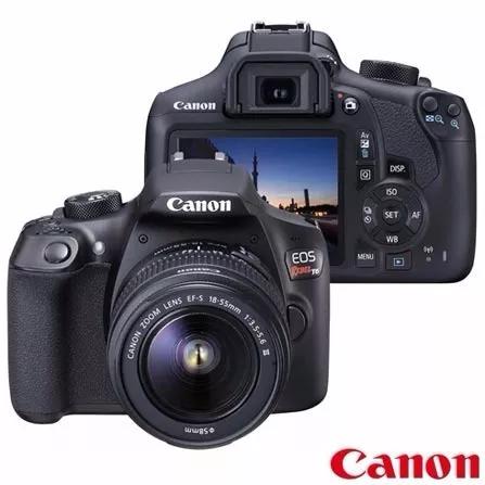 Câmera Canon T6 Ef-s 18-55mm, Full Hd, Wi-fi