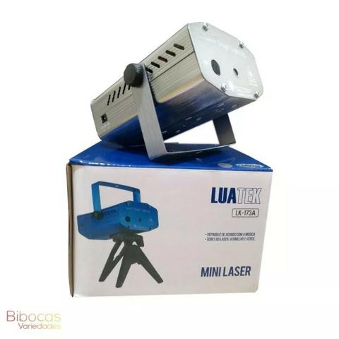 Mini Laser Projetor Holografico Tripe Lua Tek Cinza - Lk173a