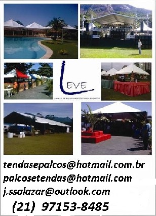 Tendas e palcos para eventos