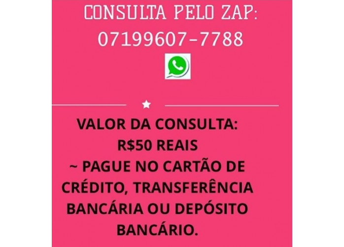 CONSULTA DE TAROT - PELO ZAP