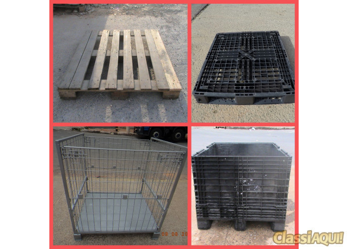 Pallets, Gaiolas, Racks e Caixas Box usados