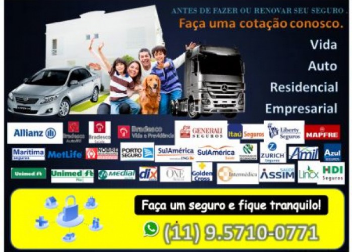 seguros autos, residencia e vida