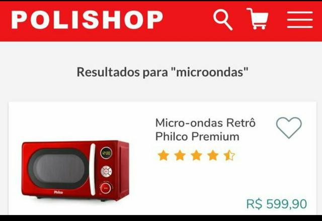 Microondas vermelho Lindo Novo no lacre