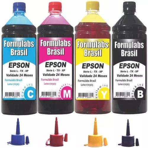 4 Litros Tinta P/ Impressora L210 L355 L375 L555 Original Fo