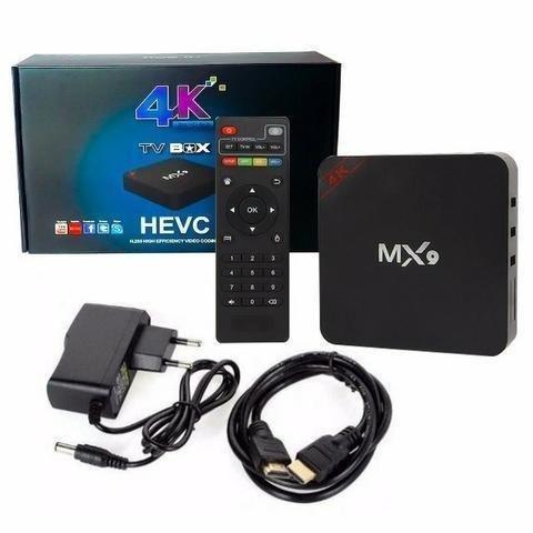 Smart TV box Mx9 4k configurado e pronto para uso