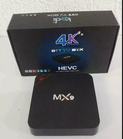 TV Box MX9 4K na caixa troco em celular