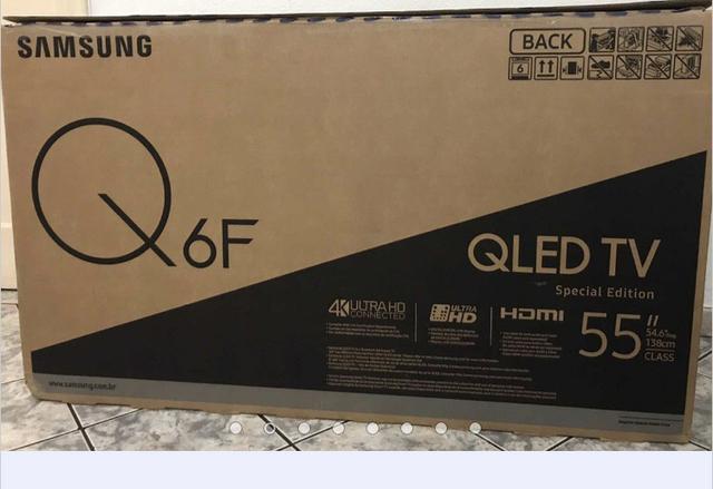 TV Samsung QLED Q6F de 55 Polegadas Nova Na Caixa Sem Uso