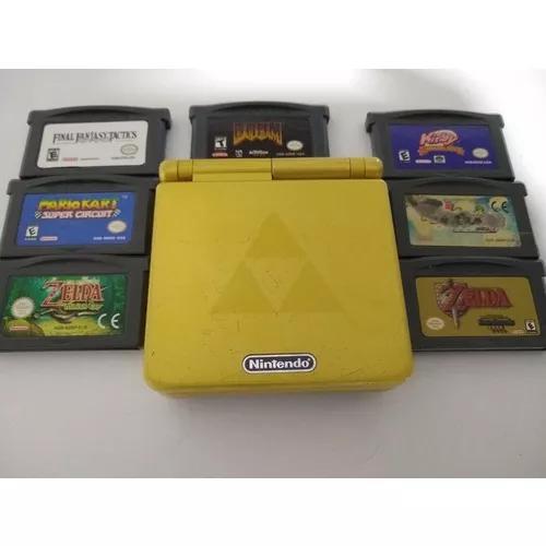 Game Boy Advance Sp - Bateria Nova E Com Jogos Originais