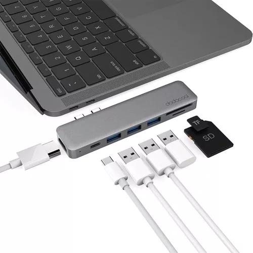 Adaptador Hub Macbook Pro Usb-c Hdmi 4k Sd Thunderbolt 3