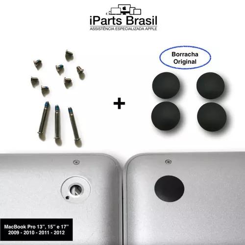 Kit Parafusos + Pés Pé Borracha Macbook Pro 13 15 17 Apple