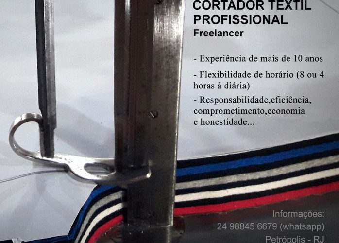 Cortador Têxtil Profissional freelancer