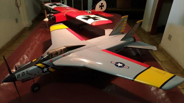 Aeromodelos - Kit com 2 aviões Stick e F-14