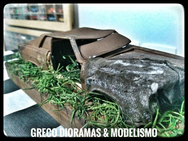 Diorama - "Chevy Malibu Rusty"