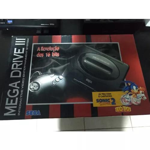 Mega Drive 3 Tec Toy - Completo Na Caixa Com Manuais E Jogo