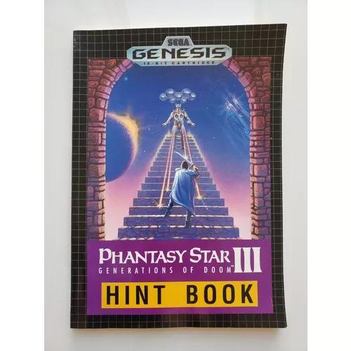 Phantasy Star 3 Hint Book Mega Drive - Muito Raro Impecável