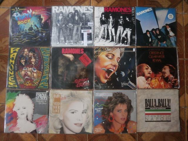 Discos de vinil dance, eurodisco, pop e rock nacional e