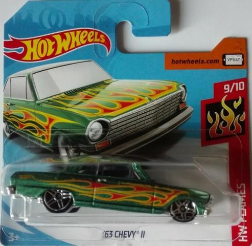 Hot Wheels 63 chevy II flames