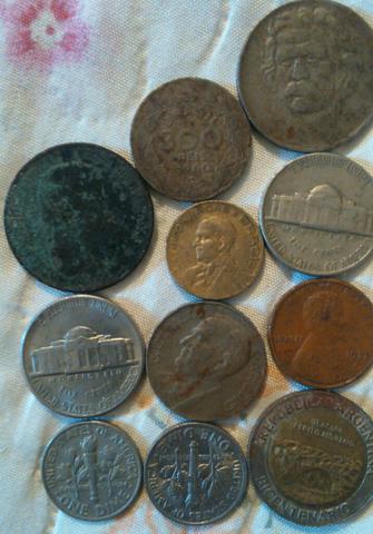 Moedas diversas