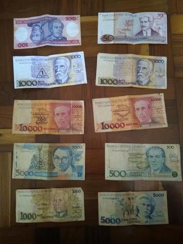 Notas de Reais antigo