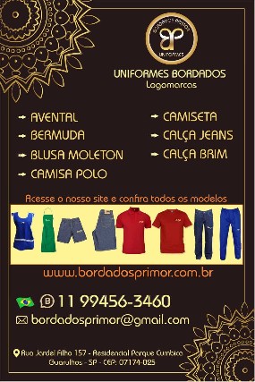 Bordados logomarcas para uniformes