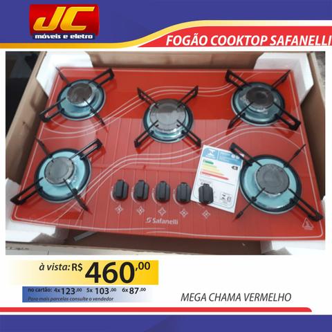 Cooktop safanelli vermelho novo r$ reais