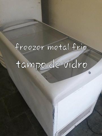 Freezer metal frio tampo de vidro whatsapp _
