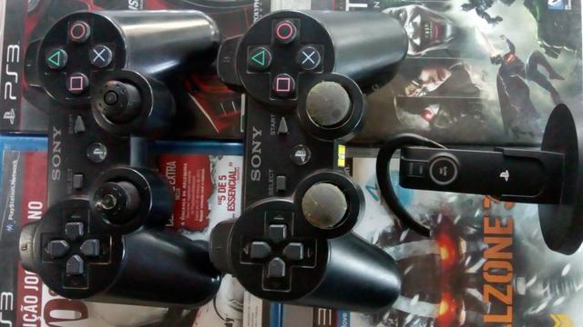 Controle do PS3 e Headset Fone Sony Bluetooth Wireless para