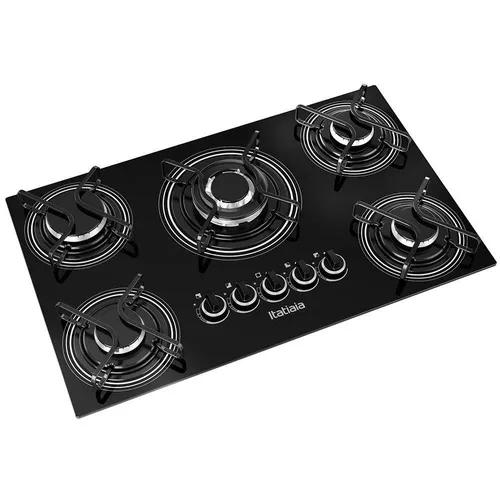 Fogão Cooktop Itatiaia 5 Bocas Tripla Chama Preto Bivolt