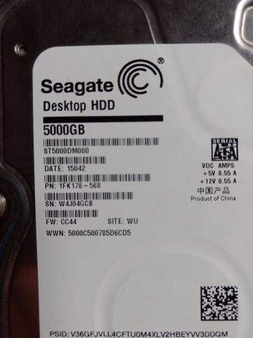 Hd 5 TB Seagate - Só venda