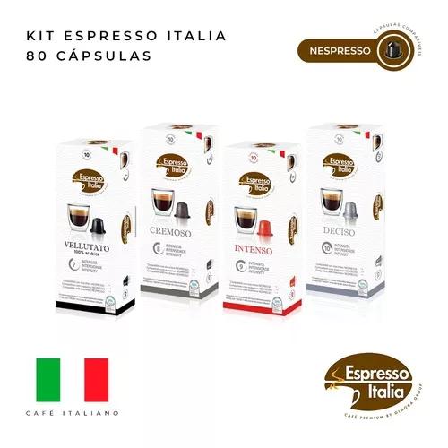 Kit 80 Capsulas Café Compativeis Nespresso- Espresso Italia