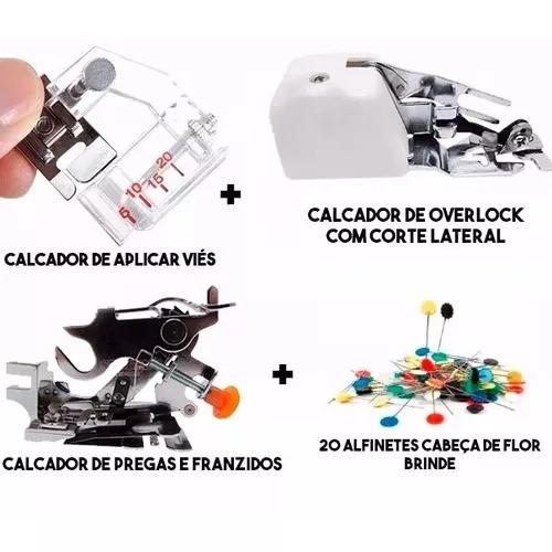 Kit Viés Regulável + Overlock + Pregas E Franzidos +