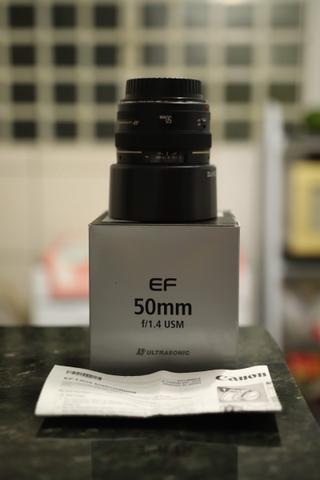 Lente Canon EF 50mm f1.4 USM