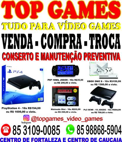 PlayStation 4 - PS4 - Novo e Semi Novo - TOP