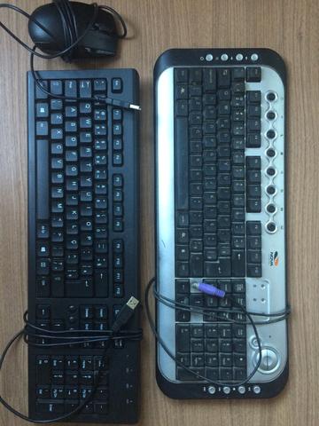 2 teclados e um Mouse C/fio
