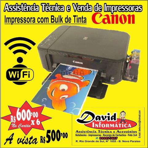 Impressora Multifuncional Wireless + Bulk de tintas /