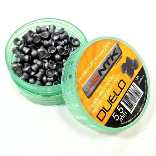 Chumbinho Duelo 5.5mm Com 125 Unidades Ntk Tático