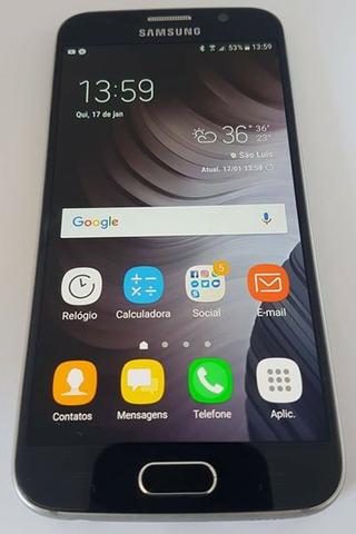 Celular Samsung Galaxy S6 32Gb em excelente estado de