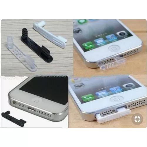 4 Plugs Anti Poeira iPhone Se 5s 5c 5 Audio Carregador