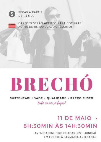 Brechó com peças a partir de 5 reais NOVAS E USADAS