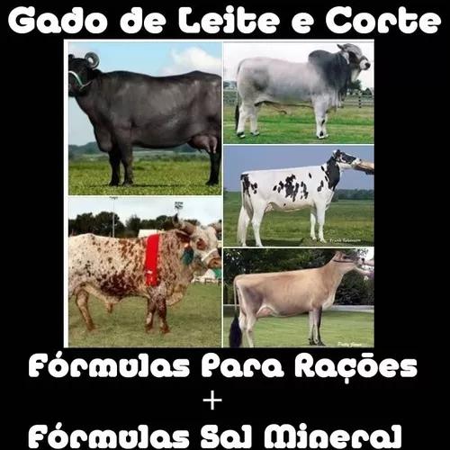 Fórmulas De Ração E Sal Mineral Para Gado De Leite E