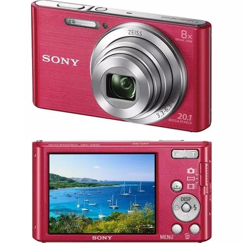 Camera Digital Sony W830 Cyber Shot Rosa