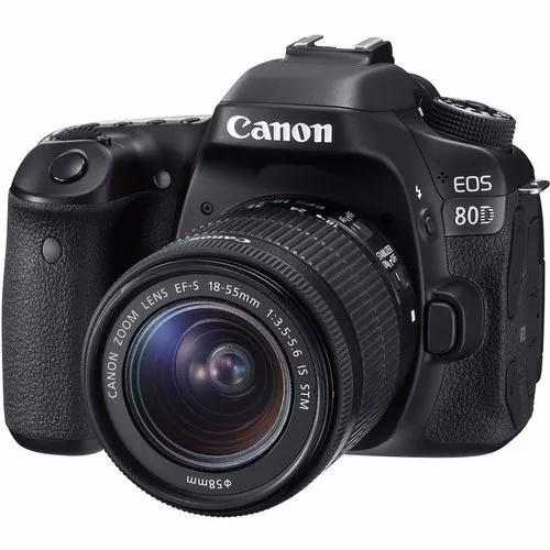Câmera Canon 80d Com Lente 18-55mm Is Stm